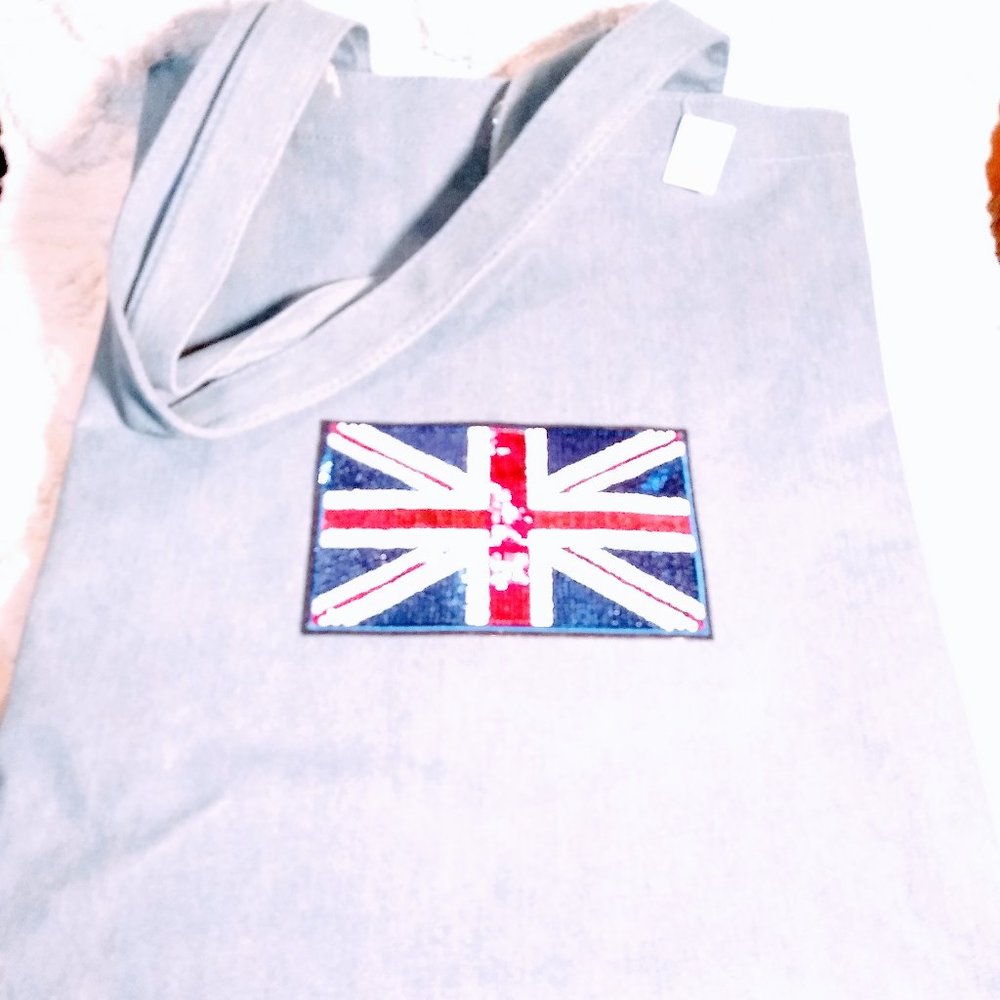 English flag tote